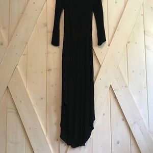 Long sleeve scoop neck maxi dress
